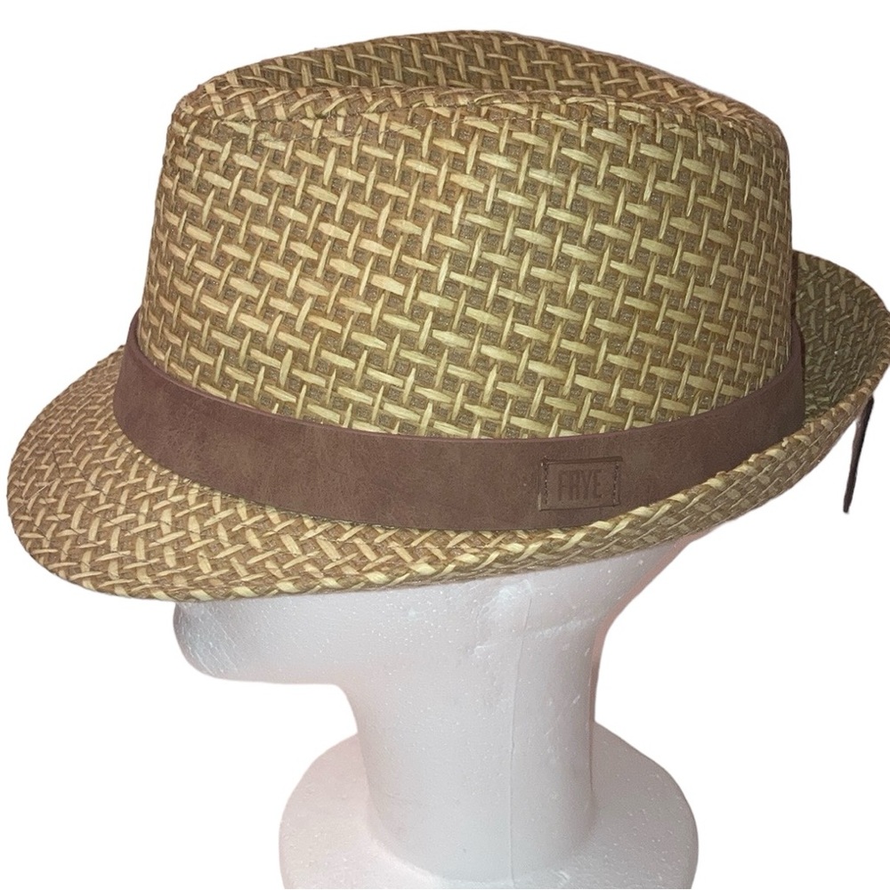 FRYE Straw Fedora Hat NWT
